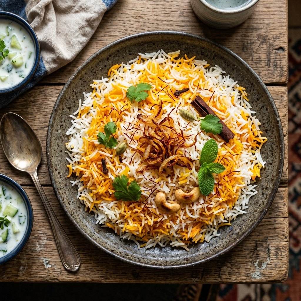 How to Make Saffron Biryani the Kashmiri Way